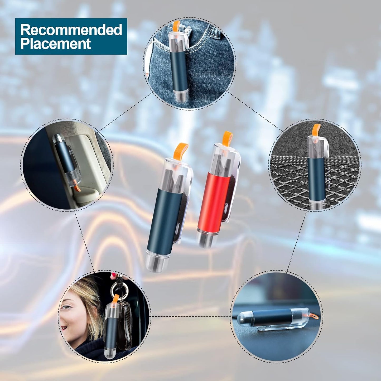 SafeGuard™ Multifunctional Car Safety Hammer
